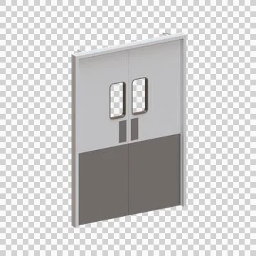 Kitchen Door 3D Render Illustration Element 01 Illustrazione stock