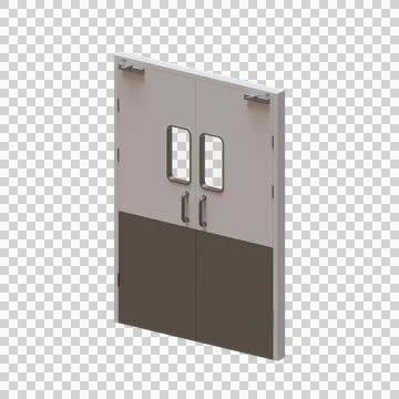 Kitchen Door 3D Render Illustration Element 03 Stock Illustration