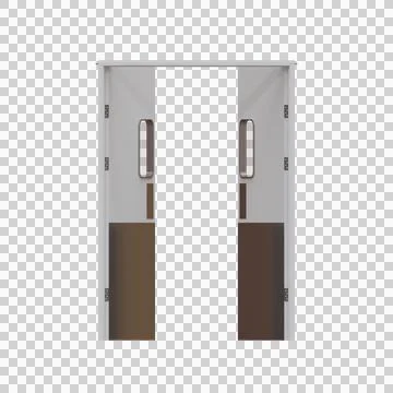 Kitchen Door 3D Render Illustration Element 05 Stock Illustration