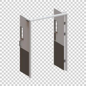 Kitchen Door 3D Render Illustration Element 06 Stock Illustration
