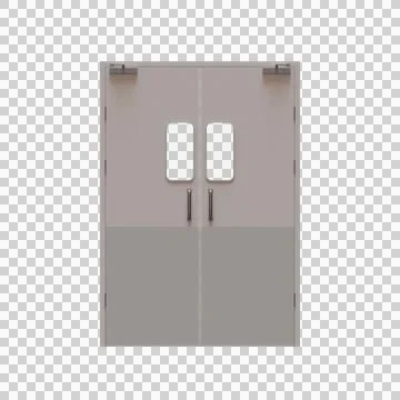 Kitchen Door 3D Render Illustration Element 04 Illustrazione stock