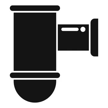 Kitchen drain pipe icon simple vector. Service sewer Stock Illustration