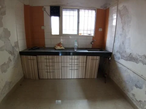 Kitchen during the renovation Stock Photos