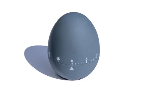 Kitchen egg timer blue isolated on white background Stock Photos