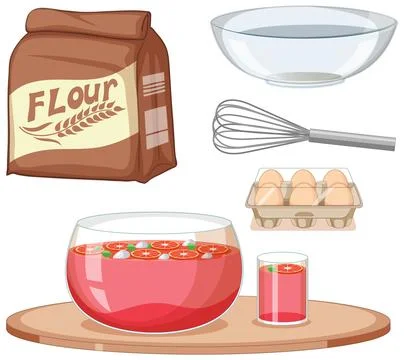 Kitchen Elements Vector Set Stock Illustration