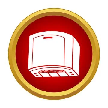 Kitchen extractor hood appliance providing air ventilation Stock Illustration