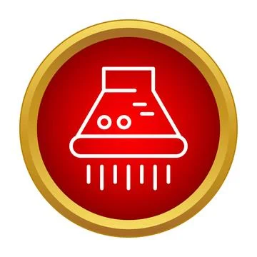 Kitchen extractor hood ventilation appliance icon vector Illustrazione stock
