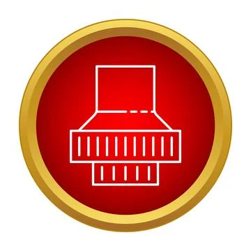 Kitchen extractor hood ventilation line icon design Stock Illustration