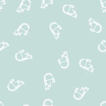 Kitchen faucet water line vector seamless pattern Stock Illustration