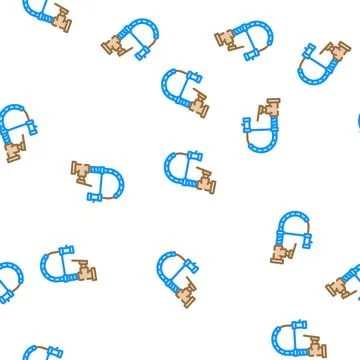 Kitchen faucet water vector seamless pattern Illustrazione stock