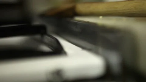 Kitchen fire  Stock Footage 1331097