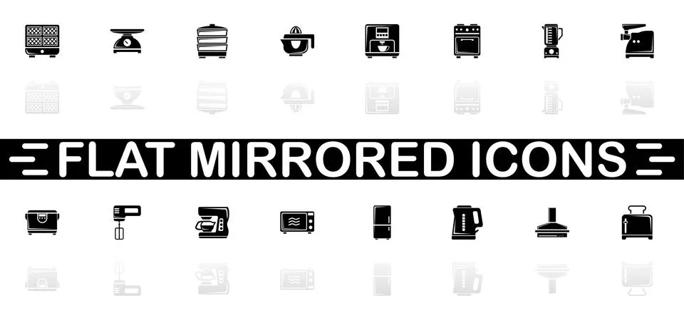 Kitchen - Flat Vector Icons Stock Illustration