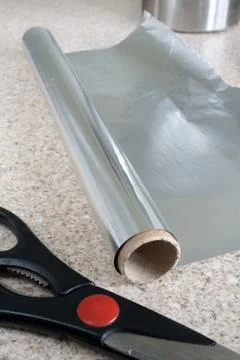 Kitchen foil Stock Photos