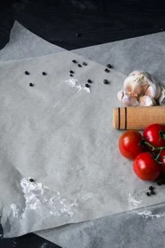 Kitchen food background Stock Photos