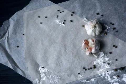 Kitchen food background 库存照片