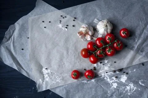 Kitchen food background Stock Photos