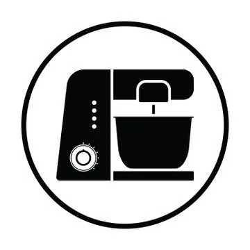 Kitchen food processor icon Stock Illustration