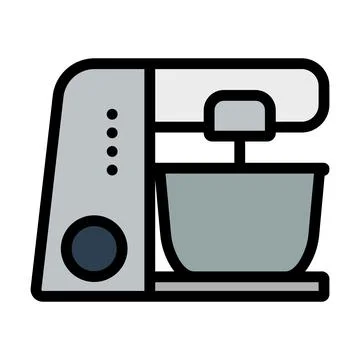 Kitchen Food Processor Icon 스톡 일러스트