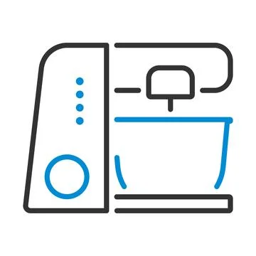 Kitchen Food Processor Icon 스톡 일러스트