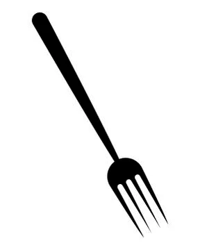 Kitchen fork vector symbol icon design. Stock Illustration