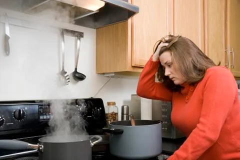 Kitchen frustrations Stock Photos