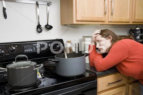 Kitchen frustrations Stock Photos