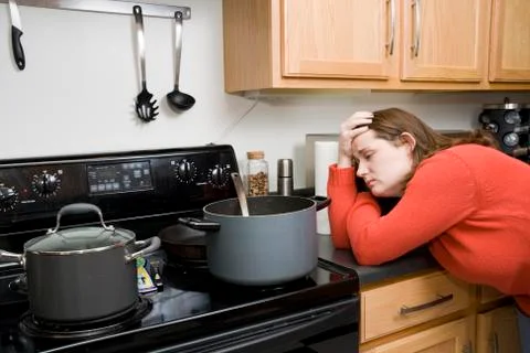 Kitchen frustrations Stock Photos