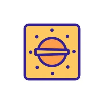 Kitchen function selector icon vector outline illustration Stock Illustration