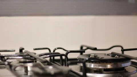 Kitchen gas stove 動画素材 91700100