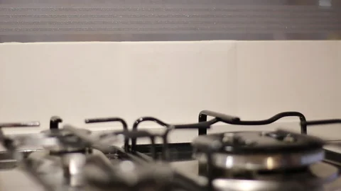 Kitchen gas stove 動画素材 91700105