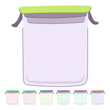 Kitchen glass container vector cartoon graphic Illustrazione stock