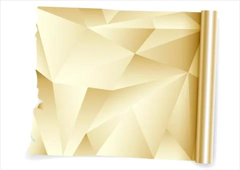 Kitchen gold foil roll Stock Illustration