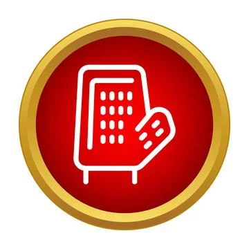 Kitchen grater icon inside red circle frame イラスト素材