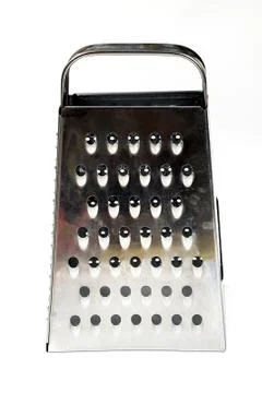 Kitchen grater with a white background, tools 스톡 사진