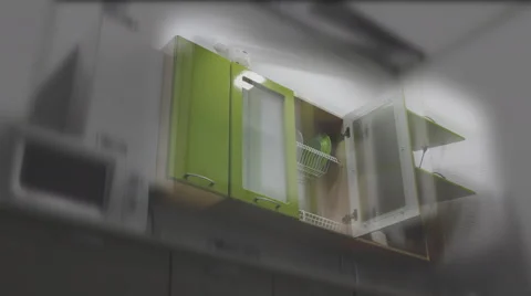 Kitchen-green ghost Stockbeeldmateriaal 59308752