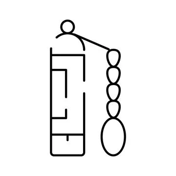 Kitchen hand tool outline icon design element illustration イラスト素材