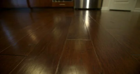 Kitchen Hardwoods Close Up Move Right Stock Footage 64816652