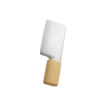 Kitchen hatchet with white blade vector illustration Stockillustratie