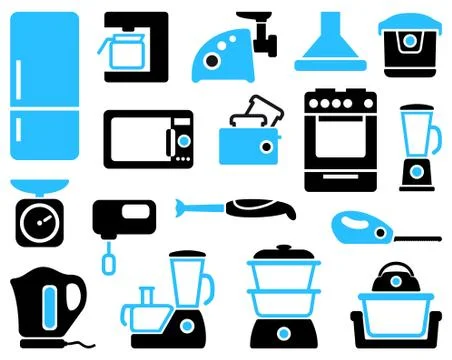Kitchen home appliances 스톡 일러스트