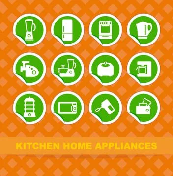 Kitchen home appliances Stock Illustration