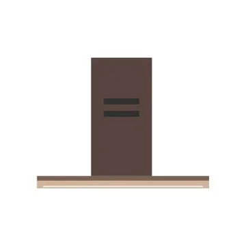 Kitchen hood air extractor filter symbol. Flat icon ventilation isolated whit Stock Illustration