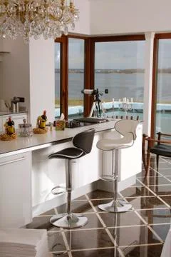 Kitchen in the house Stock Photos