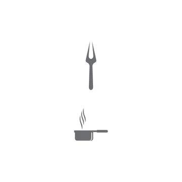 Kitchen icon cooking tools vector Illustration