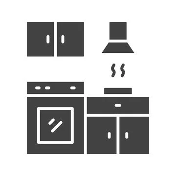 Kitchen Icon Image. Stock Illustration