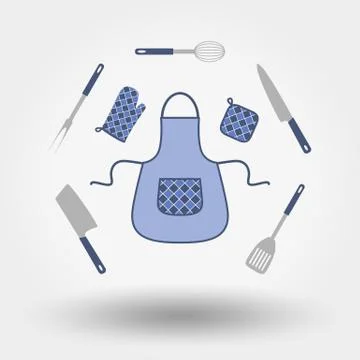 Kitchen icon set Stock Illustration