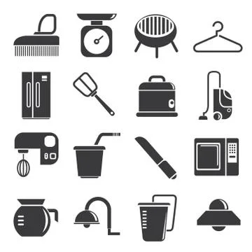 Kitchen icons Stock Illustration