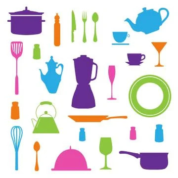 Kitchen Icons Set Stock-Illustration