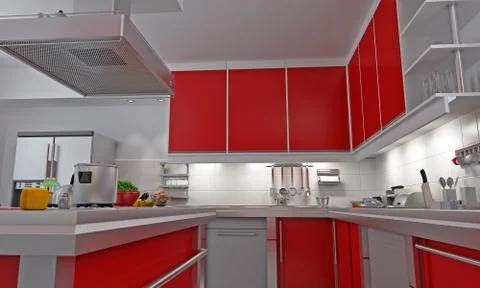 The kitchen Stock Illustration