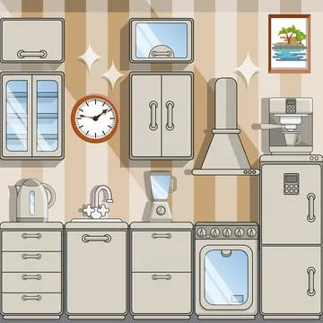 Kitchen. Stock Illustration