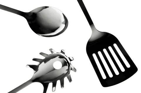 Kitchen implements, close-up Stock Photos